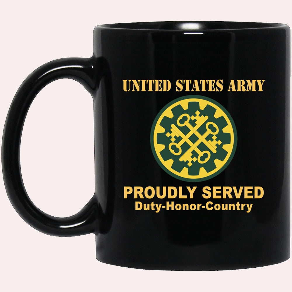 Us Army Mug, Veterans Mug, US Army 177TH MILITARY POLICE BRIGADE Black Mug, Us Army Coffee Mug, Military Coffee Mugs
