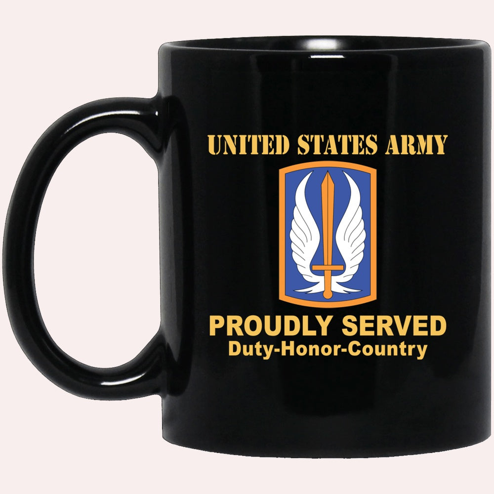 Us Army Mug, Veterans Mug, US Army 17TH AVIATION BRIGADE Black Mug, Us Army Coffee Mug, Military Coffee Mugs