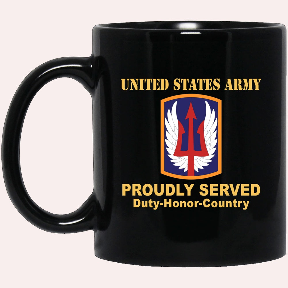 Us Army Mug, Veterans Mug, US Army 185TH THEATER AVIATION BRIGADE Black Mug, Us Army Coffee Mug, Military Coffee Mugs