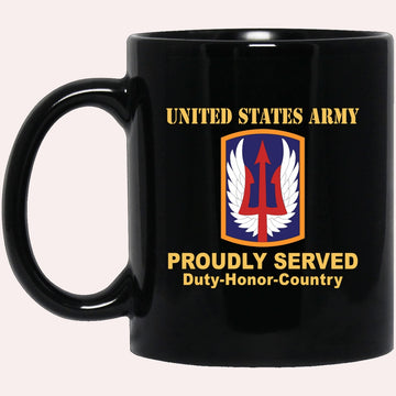 Us Army Mug, Veterans Mug, US Army 185TH THEATER AVIATION BRIGADE Black Mug, Us Army Coffee Mug, Military Coffee Mugs