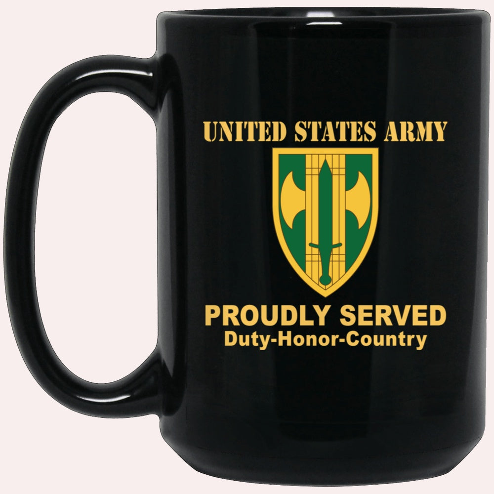 Us Army Mug, Veterans Mug, US Army 18TH MILITARY POLICE BRIGADE Black Mug, Us Army Coffee Mug, Military Coffee Mugs
