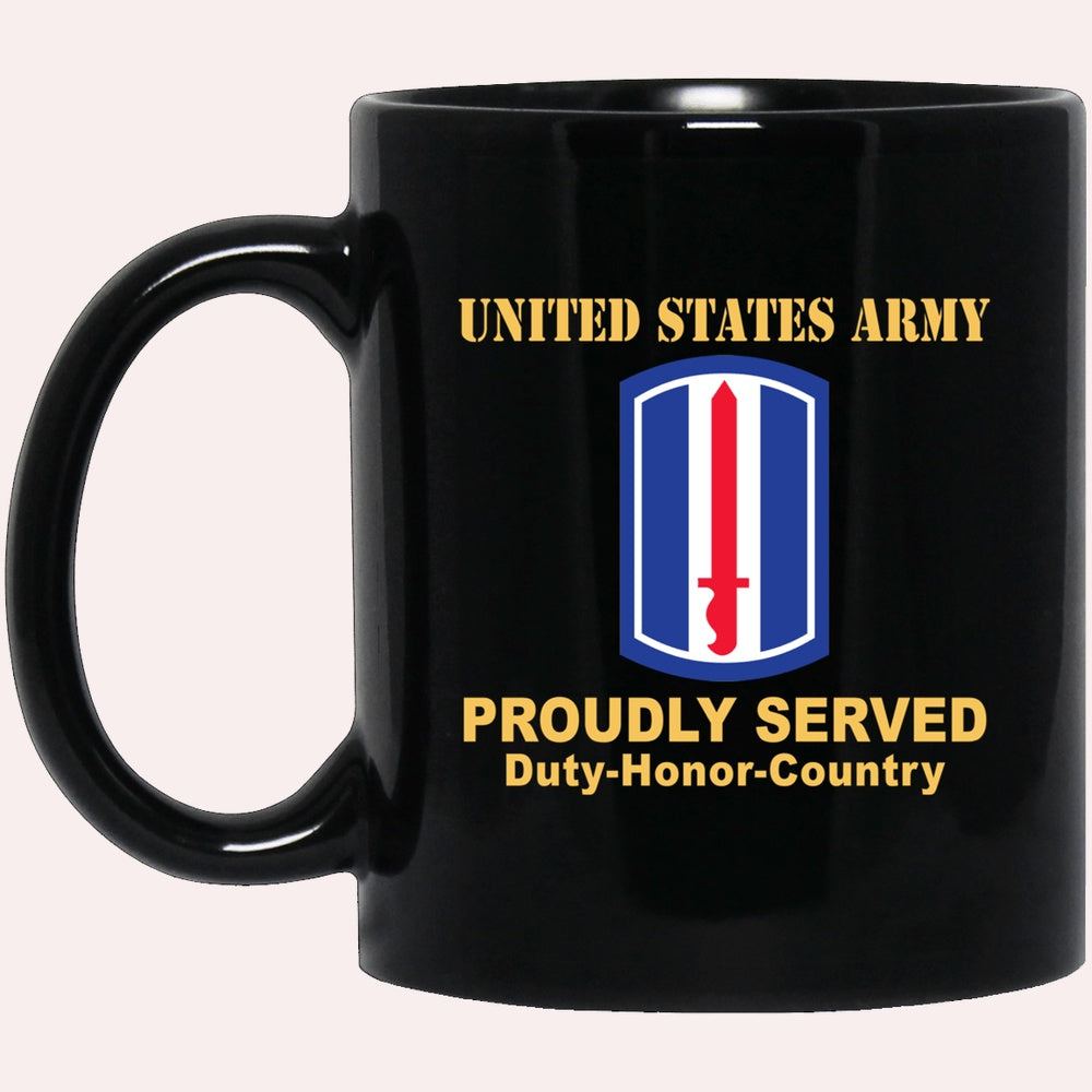 Us Army Mug, Veterans Mug, US Army 193RD INFANTRY BRIGADE Black Mug, Us Army Coffee Mug, Military Coffee Mugs