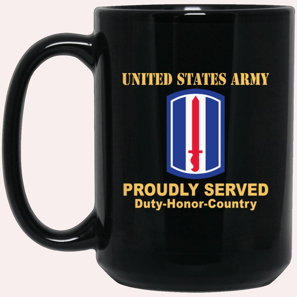 Us Army Mug, Veterans Mug, US Army 193RD INFANTRY BRIGADE Black Mug, Us Army Coffee Mug, Military Coffee Mugs