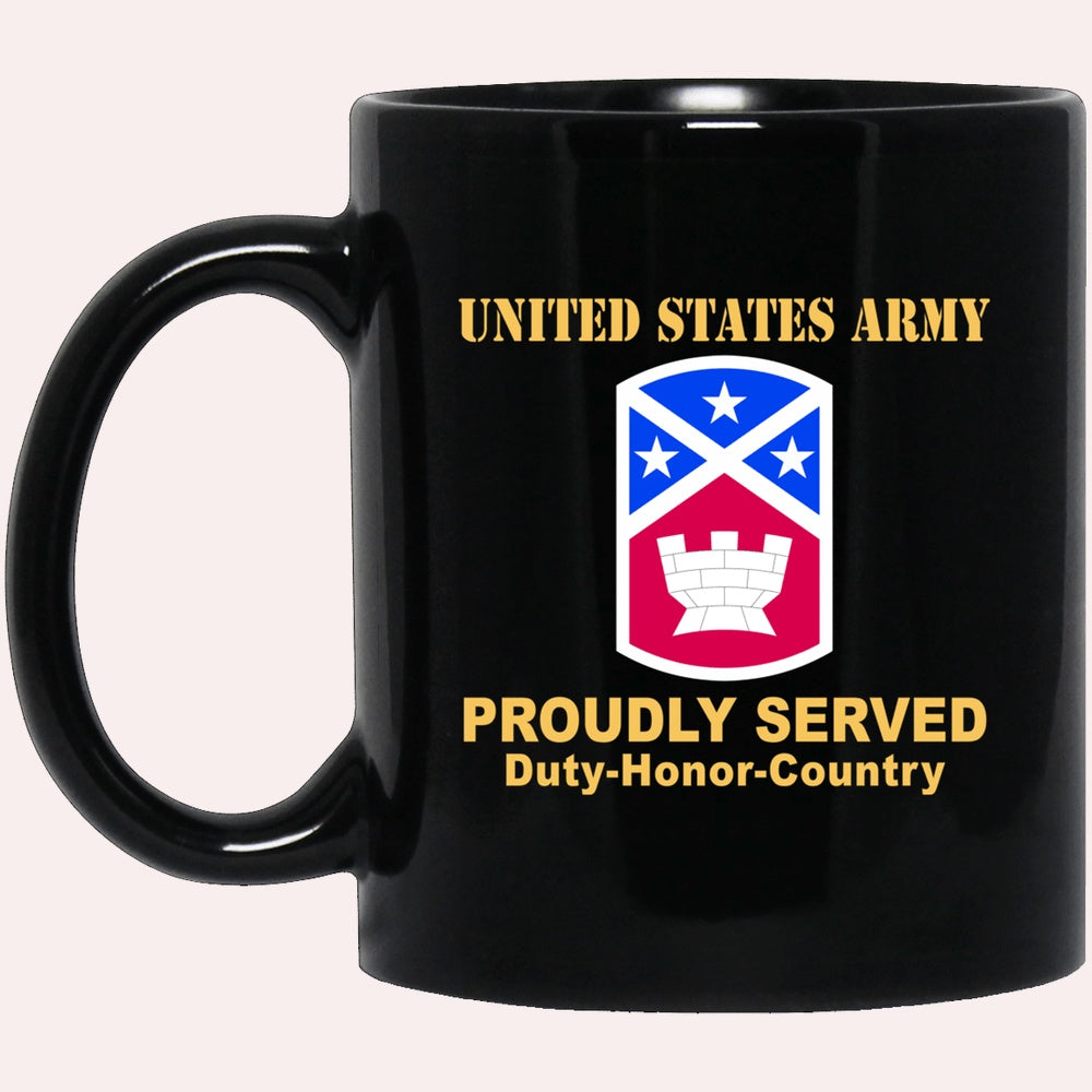 Us Army Mug, Veterans Mug, US Army 194TH ENGINEER BRIGADE  Black Mug, Us Army Coffee Mug, Military Coffee Mugs