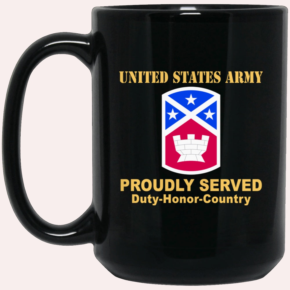 Us Army Mug, Veterans Mug, US Army 194TH ENGINEER BRIGADE  Black Mug, Us Army Coffee Mug, Military Coffee Mugs