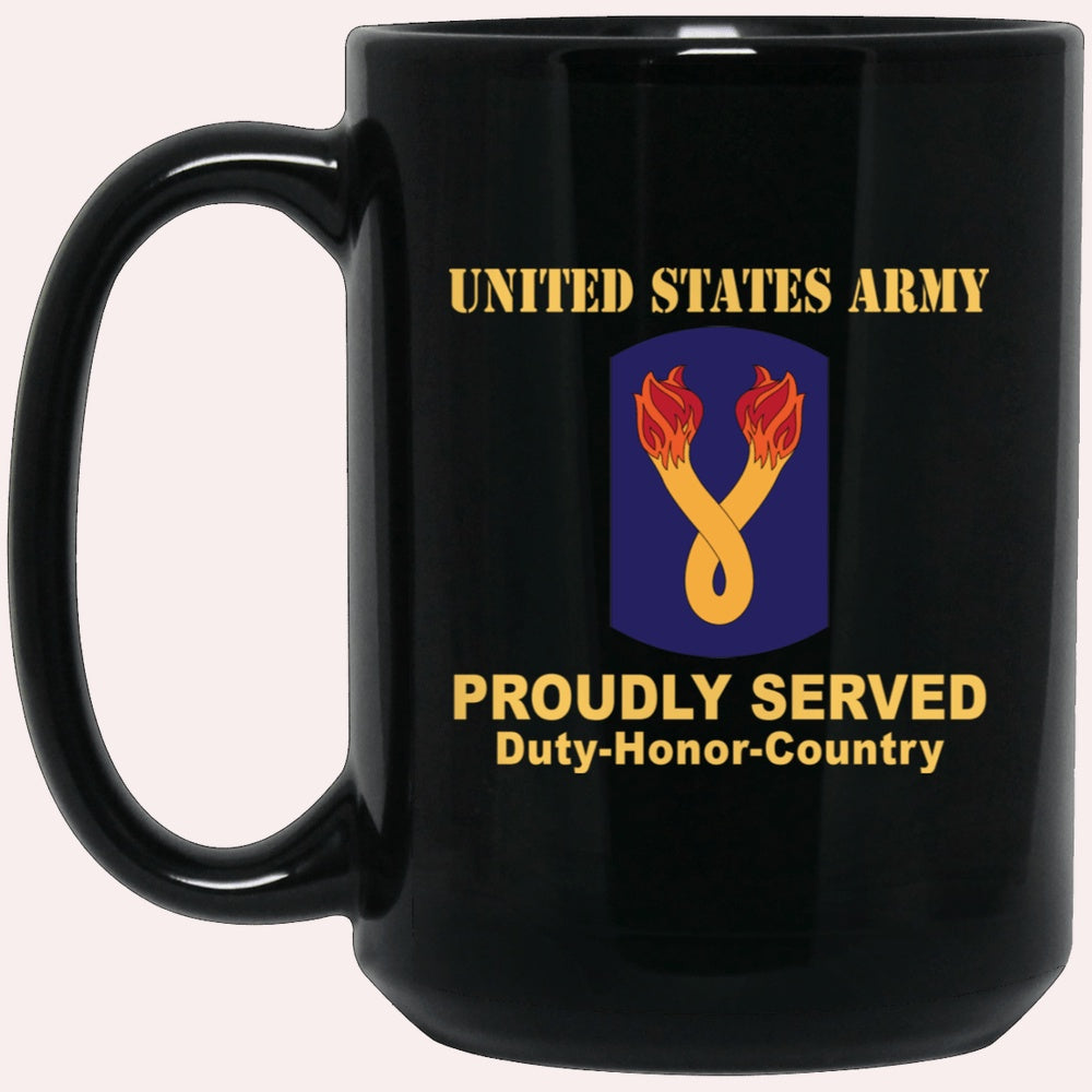 Us Army Mug, Veterans Mug, US Army 196TH INFANTRY BRIGADE Black Mug, Us Army Coffee Mug, Military Coffee Mugs