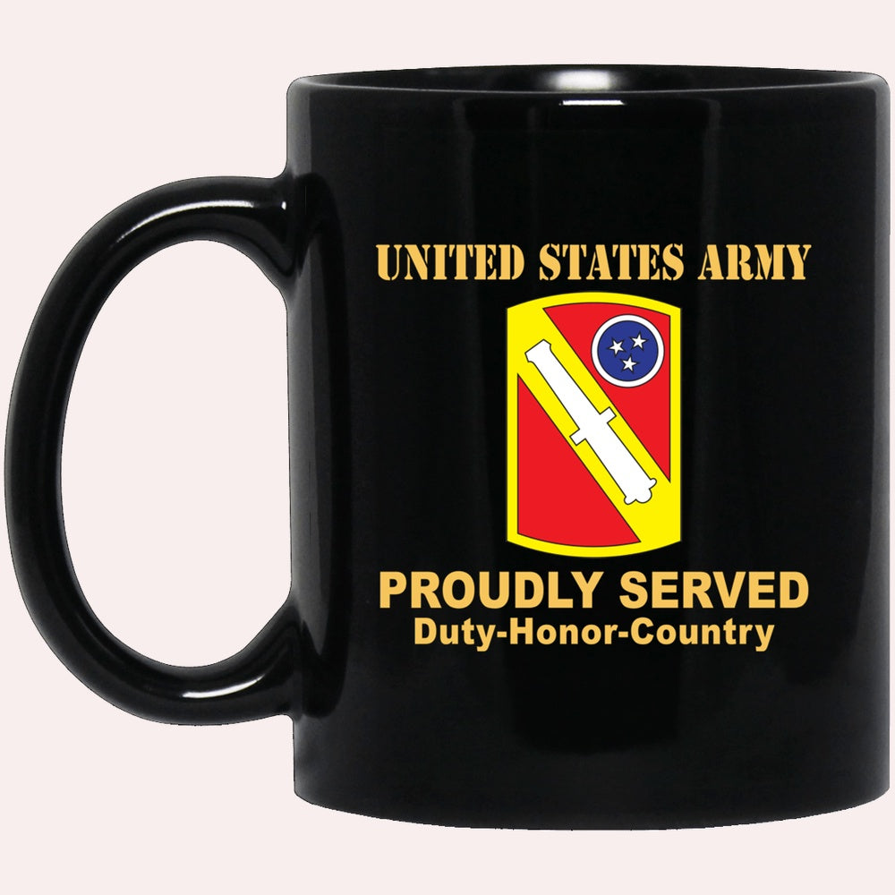 Us Army Mug, Veterans Mug, US Army 196 FIELD ARTILLERY BRIGADE Black Mug, Us Army Coffee Mug, Military Coffee Mugs