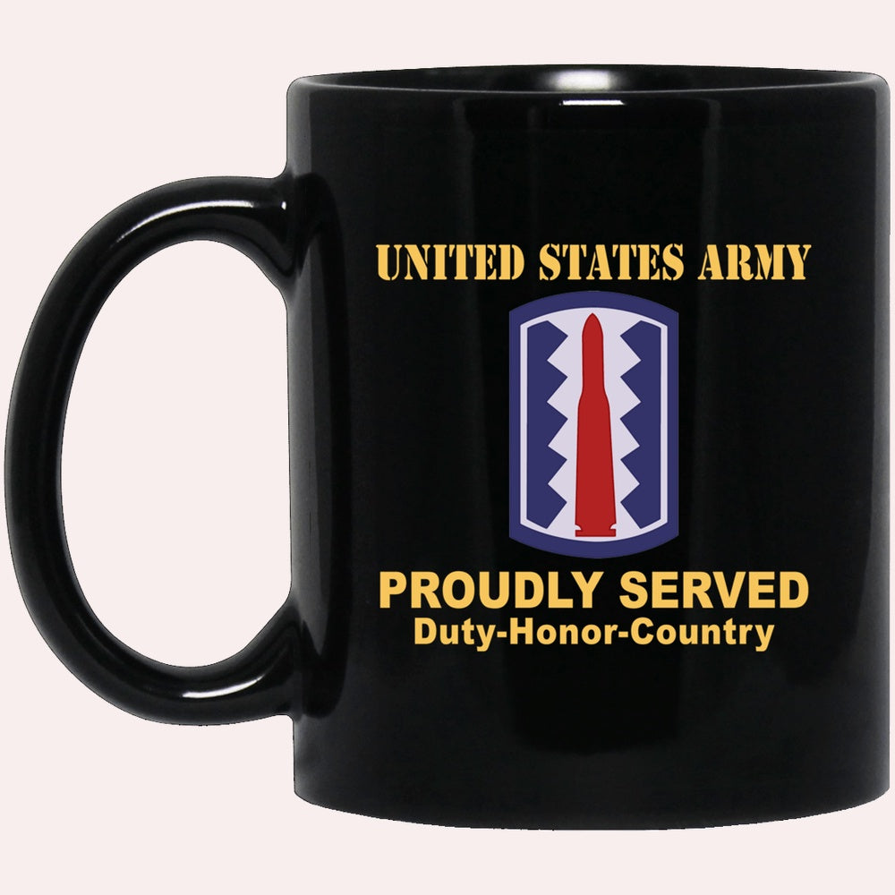 Us Army Mug, Veterans Mug, US Army 197TH INFANTRY BRIGADE  Black Mug, Us Army Coffee Mug, Military Coffee Mugs