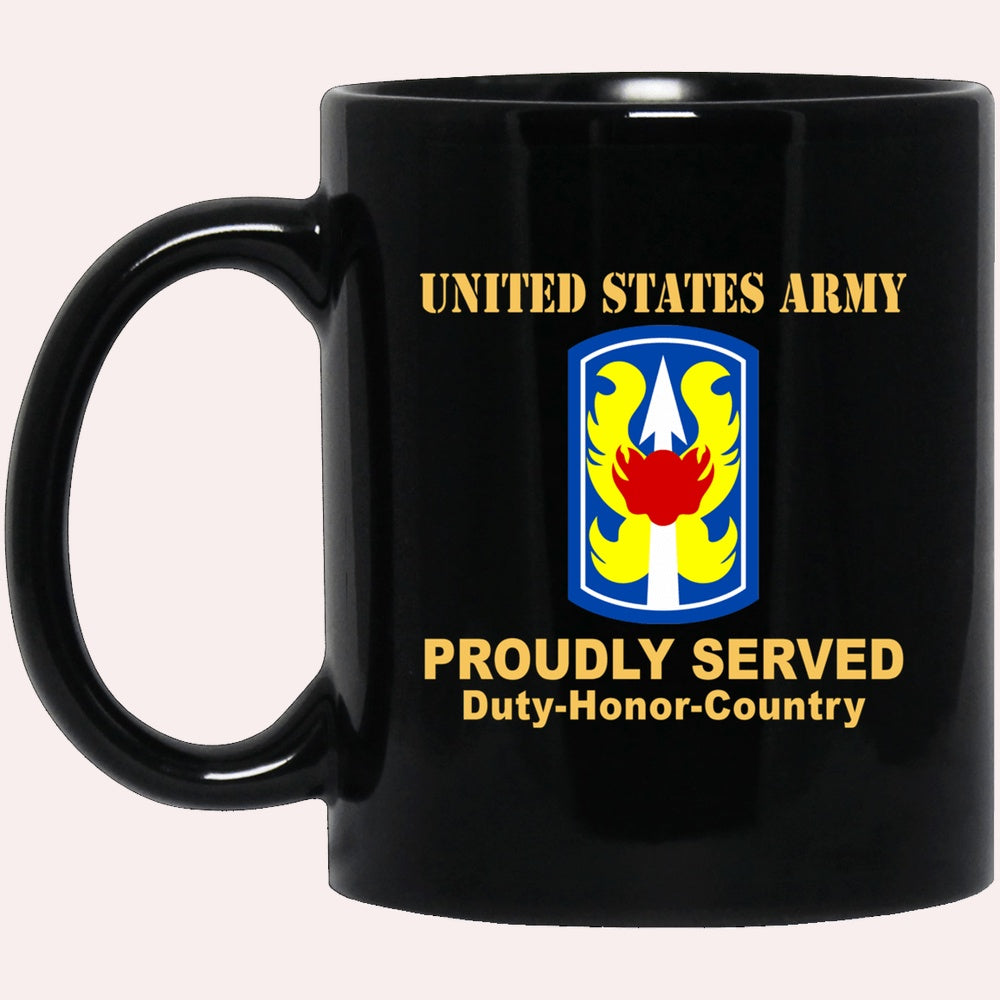 Us Army Mug, Veterans Mug, US Army 199TH INFANTRY BRIGADE  Black Mug, Us Army Coffee Mug, Military Coffee Mugs