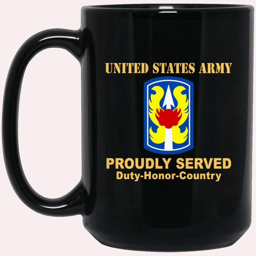 Us Army Mug, Veterans Mug, US Army 199TH INFANTRY BRIGADE  Black Mug, Us Army Coffee Mug, Military Coffee Mugs