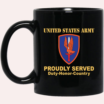 Us Army Mug, Veterans Mug, US Army 1ST AVIATION BRIGADE Black Mug, Us Army Coffee Mug, Military Coffee Mugs