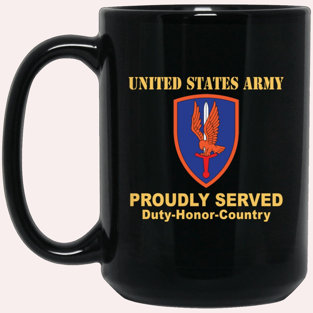 Us Army Mug, Veterans Mug, US Army 1ST AVIATION BRIGADE Black Mug, Us Army Coffee Mug, Military Coffee Mugs
