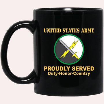 Us Army Mug, Veterans Mug, US Army 1ST INFORMATION OPERATIONS COMMAND Black Mug
