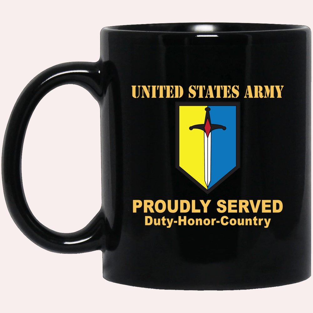 Us Army Mug, Veterans Mug, US Army 1ST MANEUVER ENHANCEMENT BRIGADE Black Mug