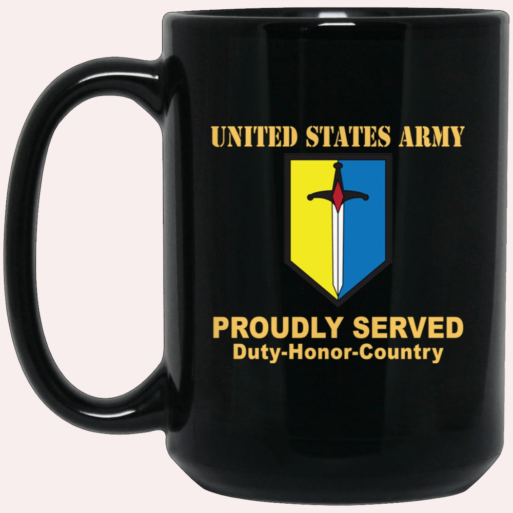 Us Army Mug, Veterans Mug, US Army 1ST MANEUVER ENHANCEMENT BRIGADE Black Mug