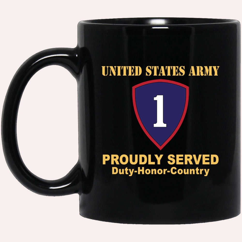 Us Army Mug, Veterans Mug, US Army 1ST PERSONNEL COMMAND Black Mug, Us Army Coffee Mug, Military Coffee Mugs