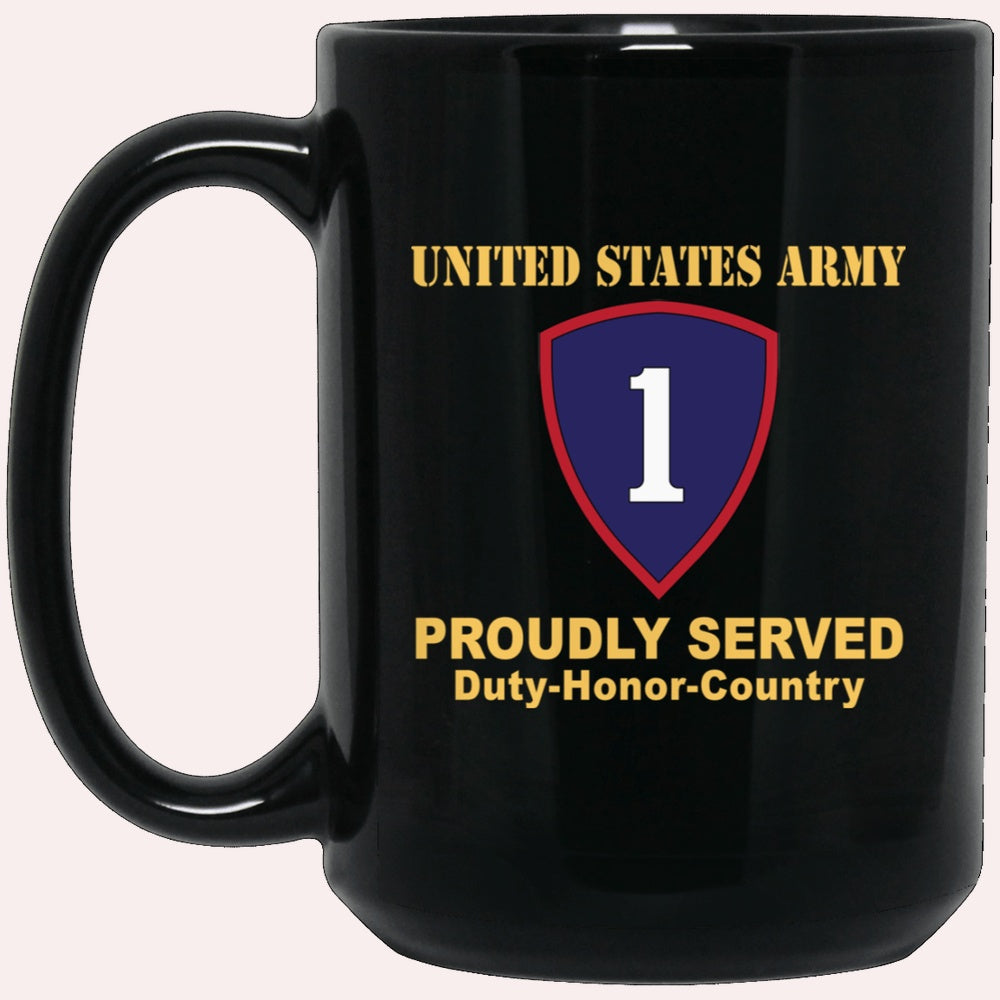 Us Army Mug, Veterans Mug, US Army 1ST PERSONNEL COMMAND Black Mug, Us Army Coffee Mug, Military Coffee Mugs