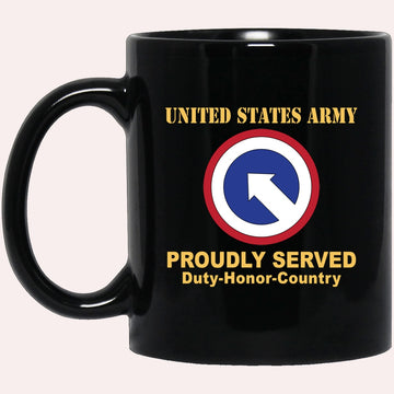 Us Army Mug, Veterans Mug, US Army 1ST SUSTAINMENT Black Mug, Us Army Coffee Mug, Military Coffee Mugs