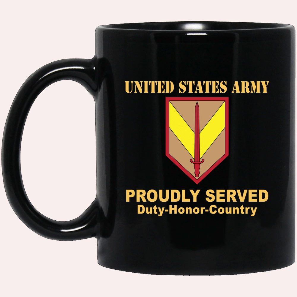 Us Army Mug, Veterans Mug, US Army 1ST SUSTAINMENT COMMAND Black Mug, Us Army Coffee Mug, Military Coffee Mugs