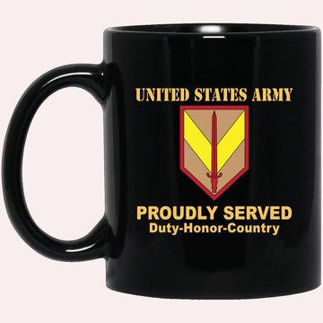 Us Army Mug, Veterans Mug, US Army 1ST SUSTAINMENT COMMAND Black Mug, Us Army Coffee Mug, Military Coffee Mugs