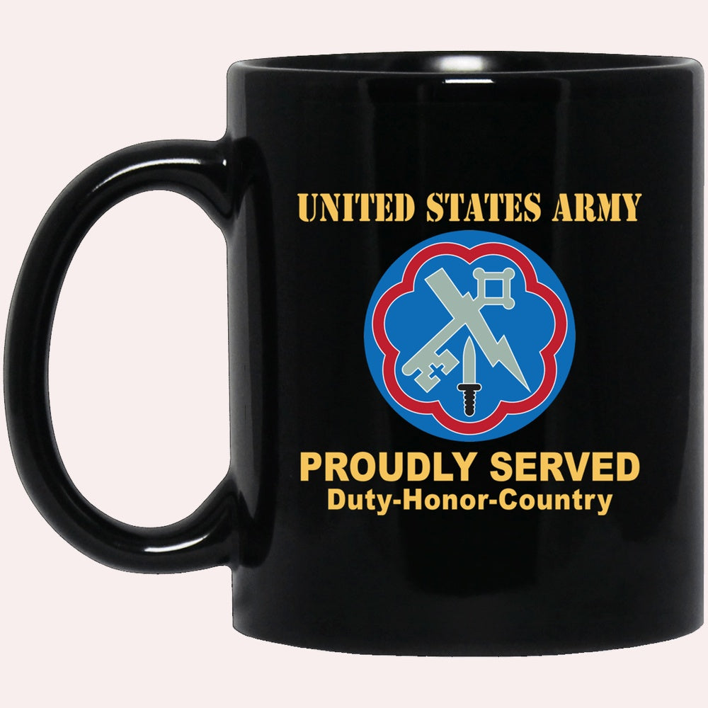 Us Army Mug, Veterans Mug, US Army 207 MILITARY INTELLIGENCE BRIGADE Black Mug, Us Army Coffee Mug, Military Coffee Mugs