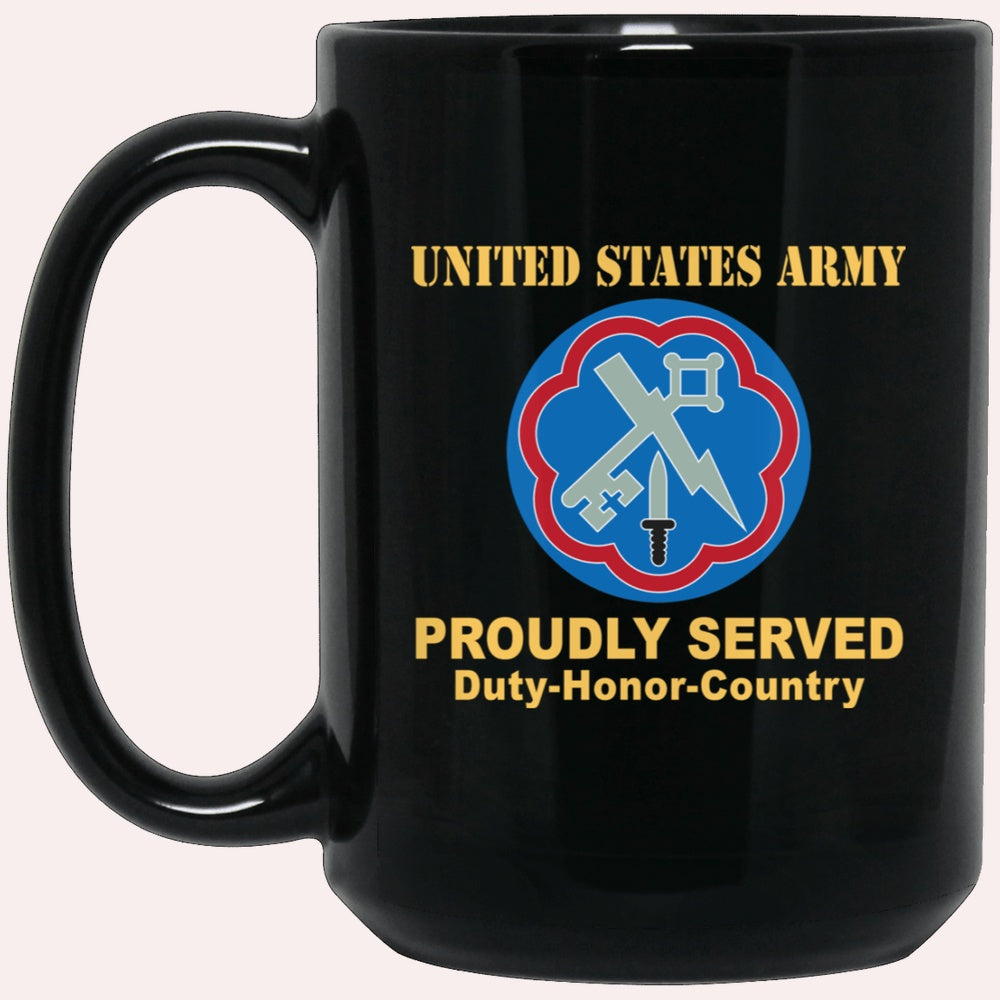 Us Army Mug, Veterans Mug, US Army 207 MILITARY INTELLIGENCE BRIGADE Black Mug, Us Army Coffee Mug, Military Coffee Mugs
