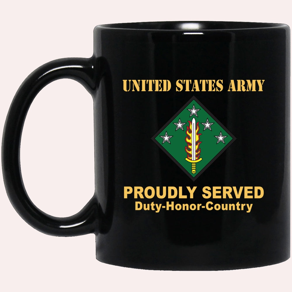 Us Army Mug, Veterans Mug, US Army 20TH SUPPORT COMMAND (CBRNE) Black Mug, Us Army Coffee Mug, Military Coffee Mugs
