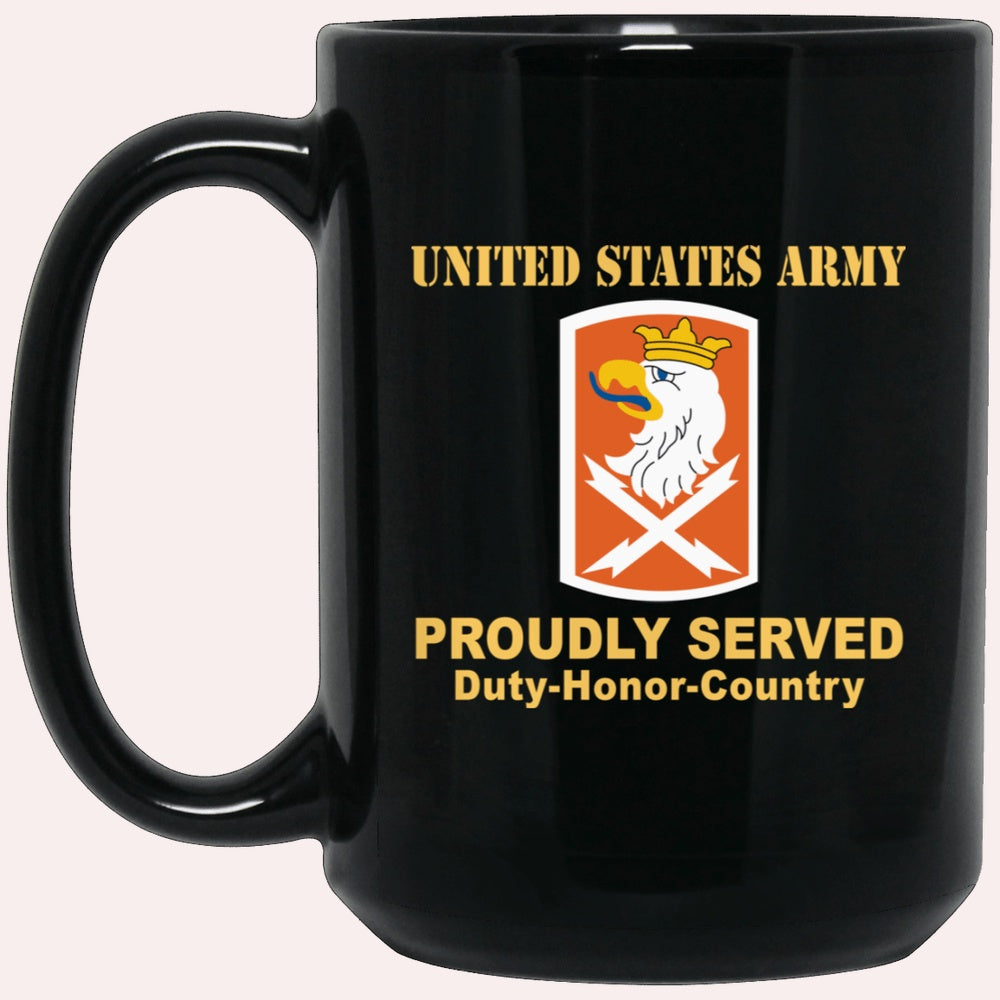 Us Army Mug, Veterans Mug, US Army 22ND SIGNAL BRIGADE Black Mug, Us Army Coffee Mug, Military Coffee Mugs