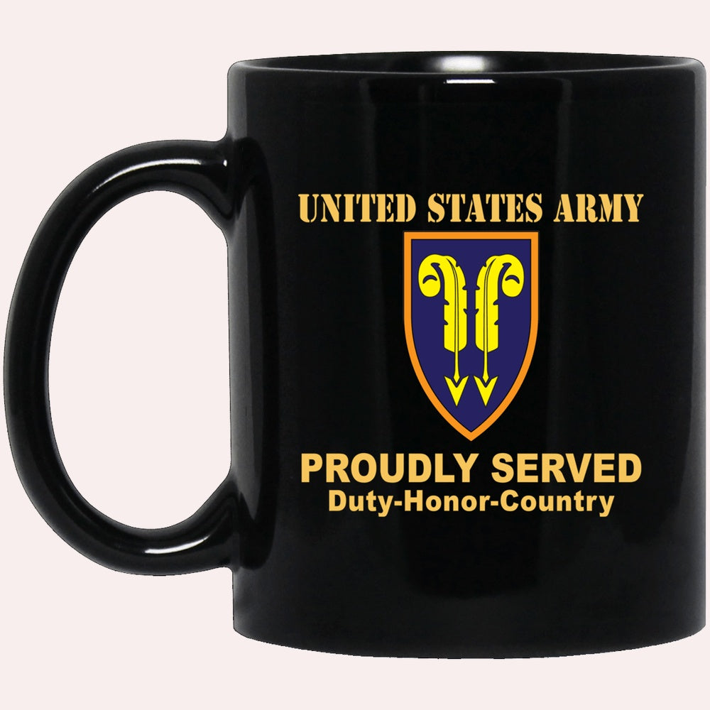 Us Army Mug, Veterans Mug, US Army 22ND SUPPORT COMMAND  Black Mug, Us Army Coffee Mug, Military Coffee Mugs