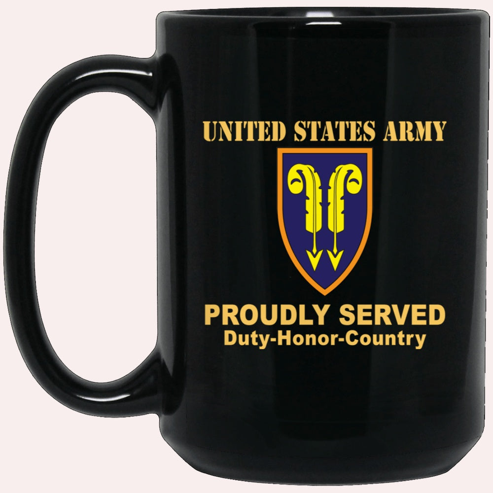 Us Army Mug, Veterans Mug, US Army 22ND SUPPORT COMMAND  Black Mug, Us Army Coffee Mug, Military Coffee Mugs