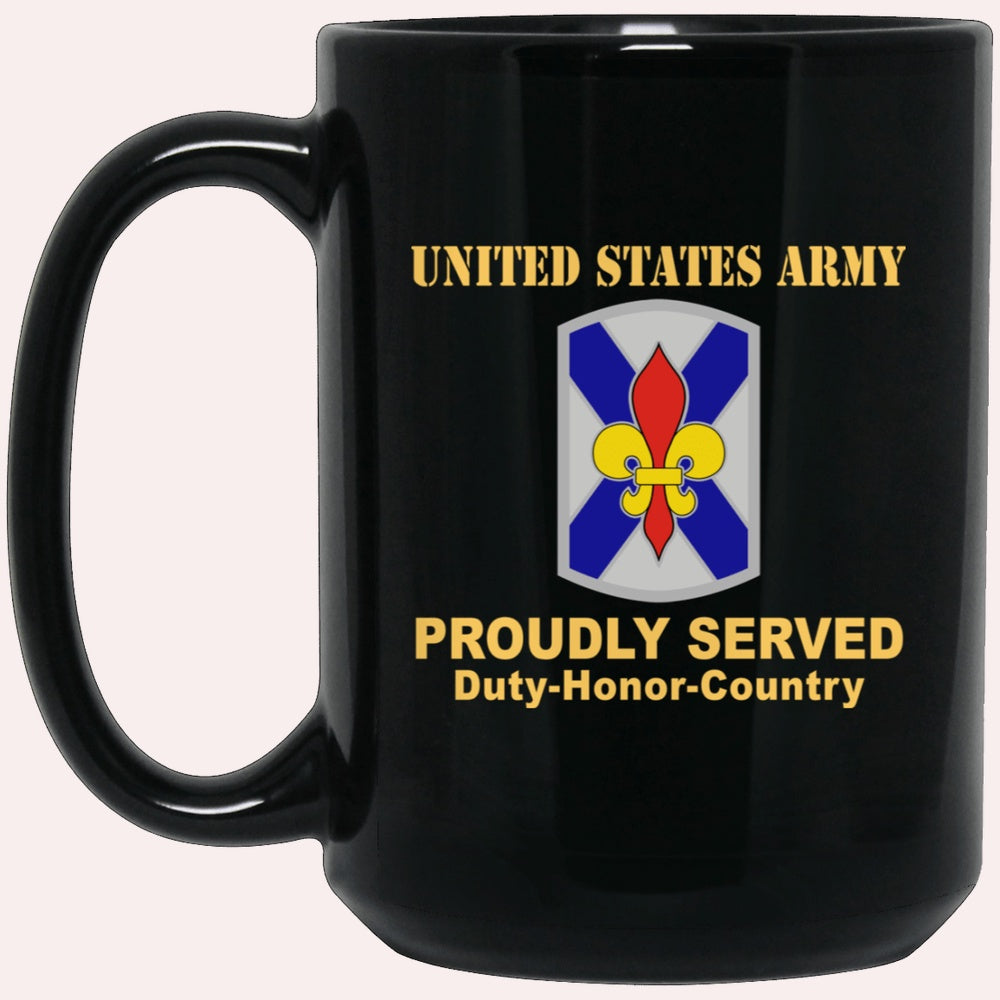 Us Army Mug, Veterans Mug, US Army 256TH INFANTRY BRIGADE COMBAT TEAM01 Black Mug, Us Army Coffee Mug, Military Coffee Mugs