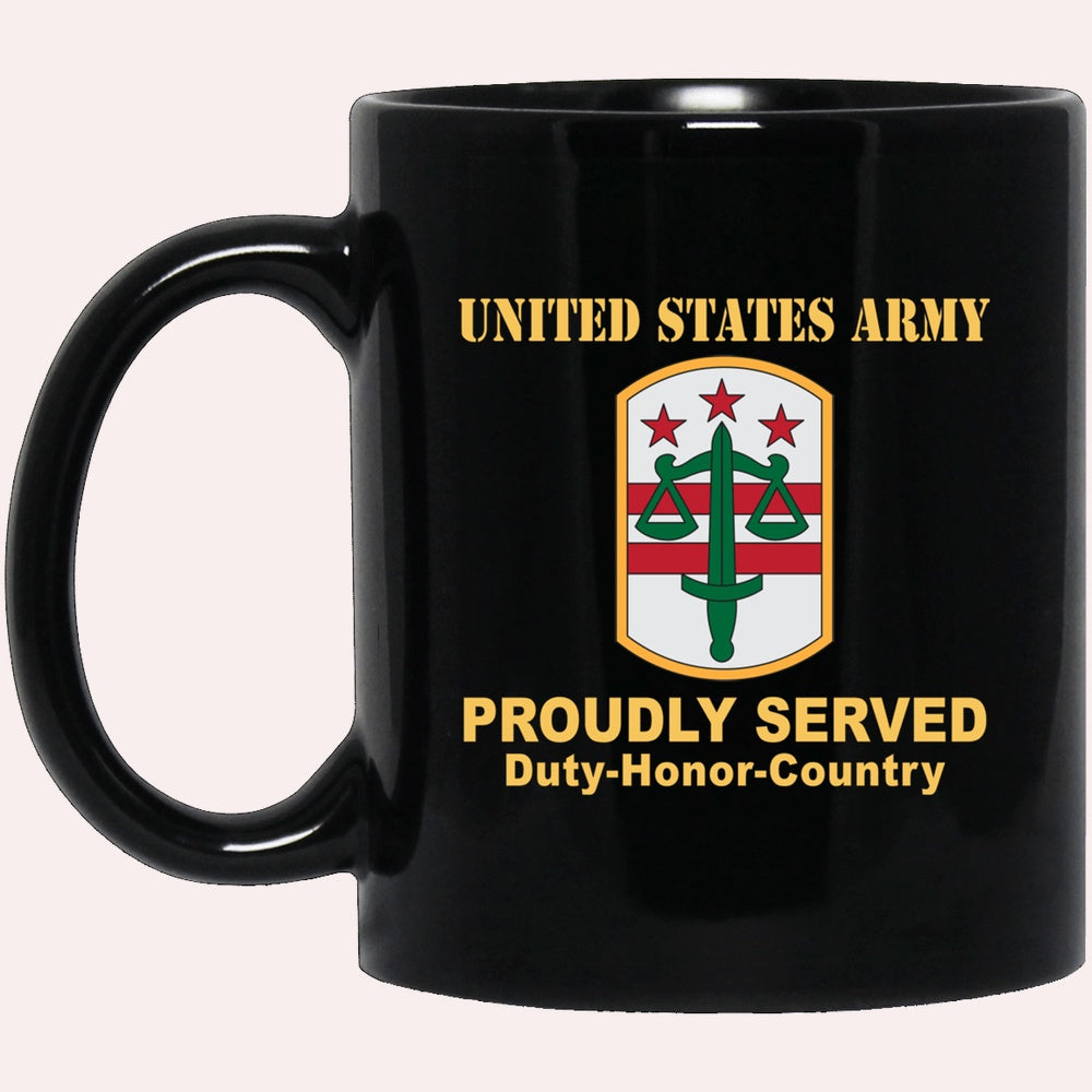 Us Army Mug, Veterans Mug, US Army 260TH MILITARY POLICE BRIGADE Black Mug, Us Army Coffee Mug, Military Coffee Mugs