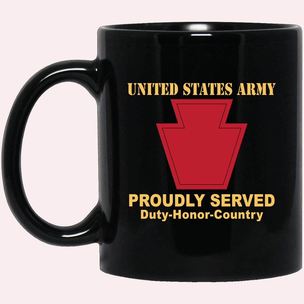 Us Army Mug, Veterans Mug, US Army 28TH INFANTRY DIVISION  Black Mug, Us Army Coffee Mug, Military Coffee Mugs