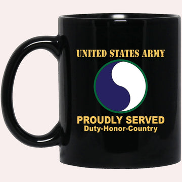 Us Army Mug, Veterans Mug, US Army 29TH INFANTRY DIVISION CSIB  Black Mug, Us Army Coffee Mug, Military Coffee Mugs