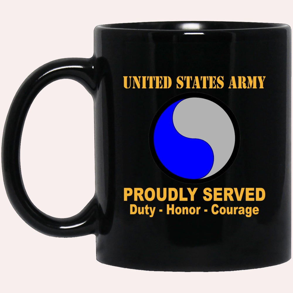 Us Army Mug, Veterans Mug, US Army 29th Infantry Division Black Mug, Us Army Coffee Mug, Military Coffee Mugs