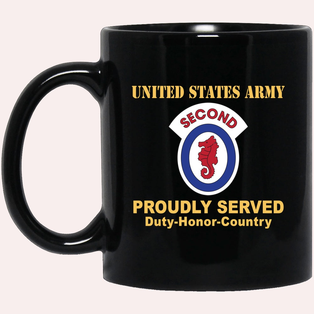 Us Army Mug, Veterans Mug, US Army 2ND ENGINEER BRIGADE Black Mug, Us Army Coffee Mug, Military Coffee Mugs