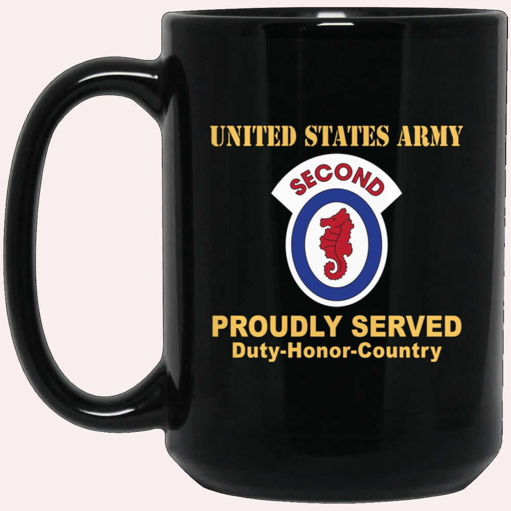 Us Army Mug, Veterans Mug, US Army 2ND ENGINEER BRIGADE Black Mug, Us Army Coffee Mug, Military Coffee Mugs