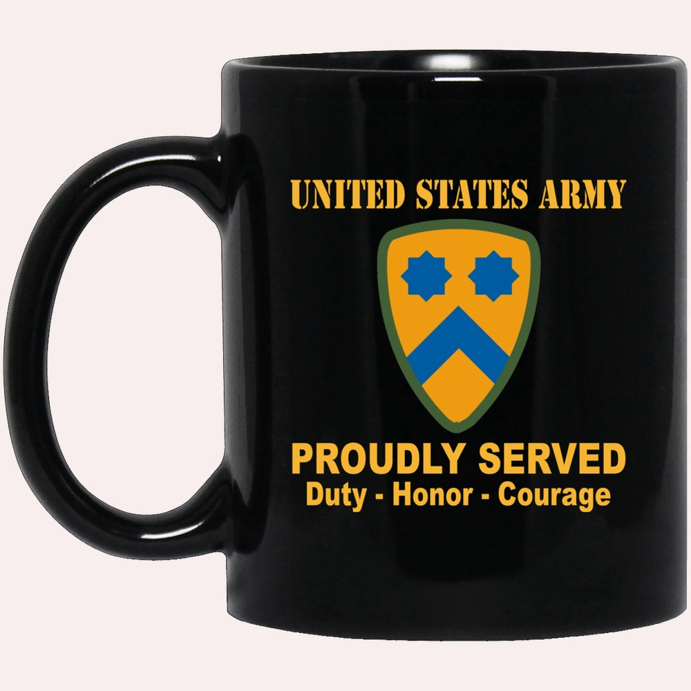 Us Army Mug, Veterans Mug, US Army 2nd Cavalry Division Black Mug, Us Army Coffee Mug, Military Coffee Mugs