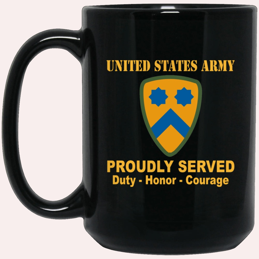 Us Army Mug, Veterans Mug, US Army 2nd Cavalry Division Black Mug, Us Army Coffee Mug, Military Coffee Mugs