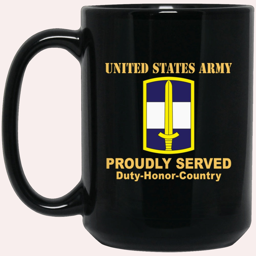 Us Army Mug, Veterans Mug, US Army 308 CIVIL AFFAIRS BRIGADE Black Mug, Us Army Coffee Mug, Military Coffee Mugs