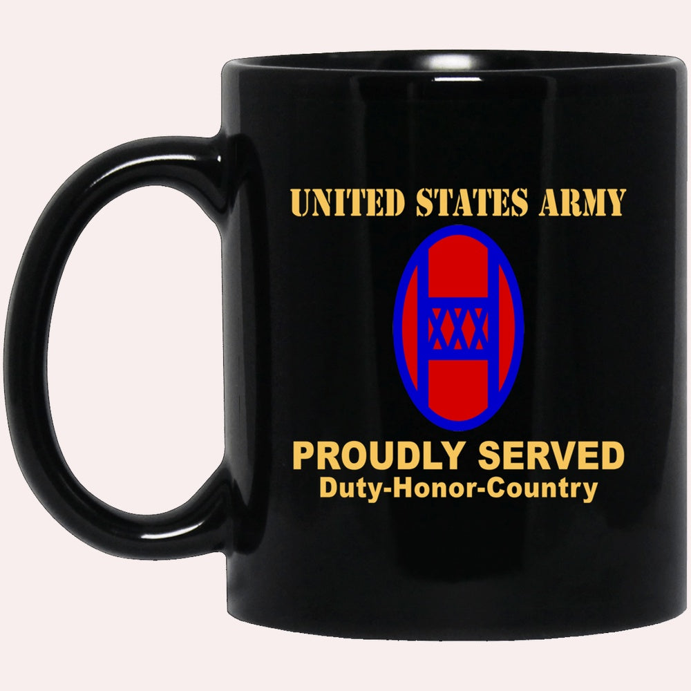 Us Army Mug, Veterans Mug, US Army 30TH ARMORED BRIGADE COMBAT TEAM  Black Mug, Us Army Coffee Mug, Military Coffee Mugs