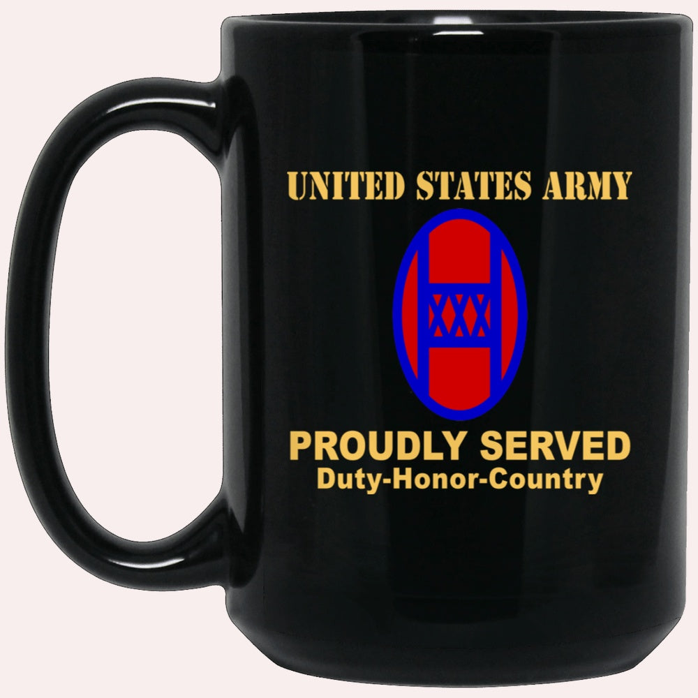 Us Army Mug, Veterans Mug, US Army 30TH ARMORED BRIGADE COMBAT TEAM  Black Mug, Us Army Coffee Mug, Military Coffee Mugs