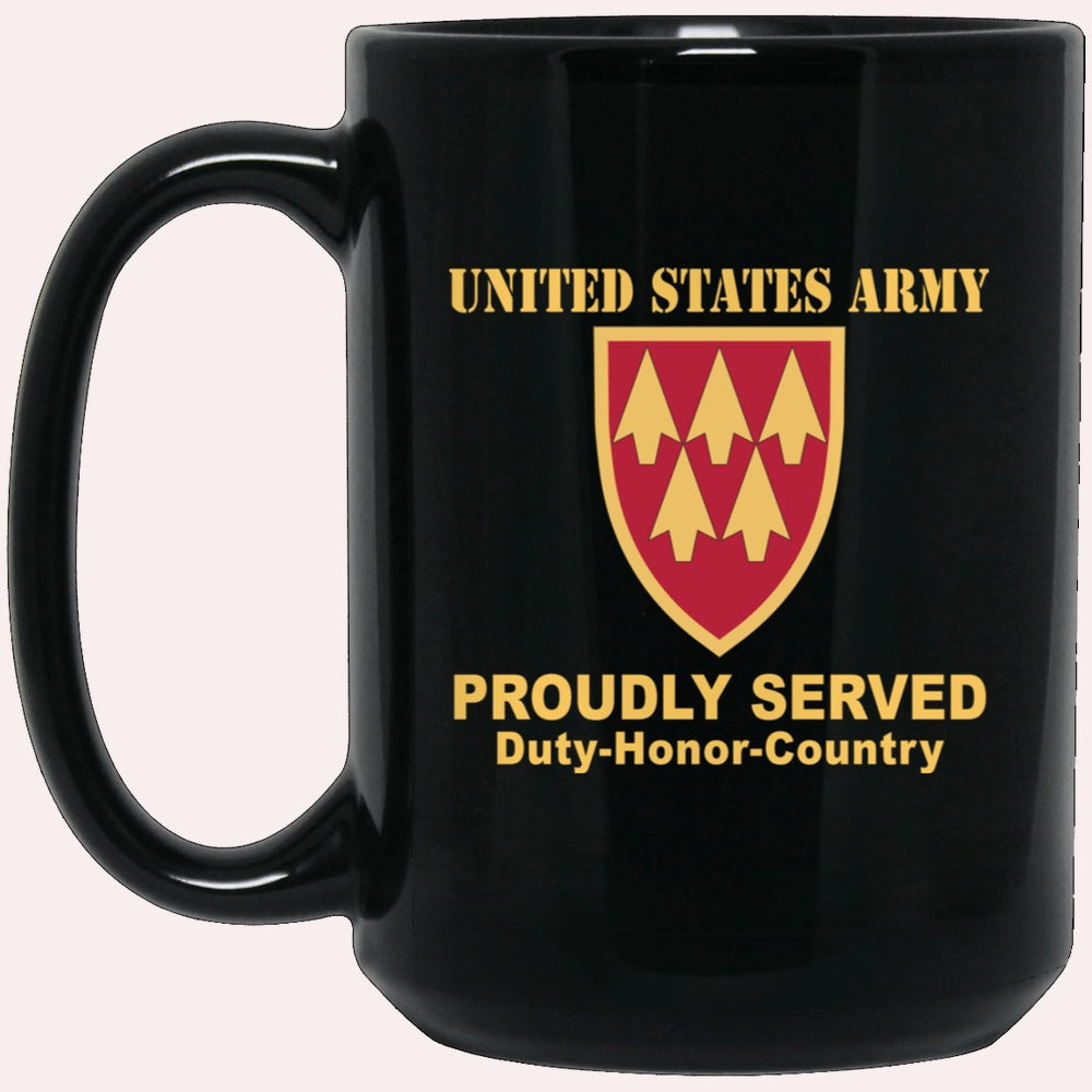 Us Army Mug, Veterans Mug, US Army 32ND AIR AND MISSILE DEFENSE COMMAND  Black Mug, Us Army Coffee Mug, Military Coffee Mugs