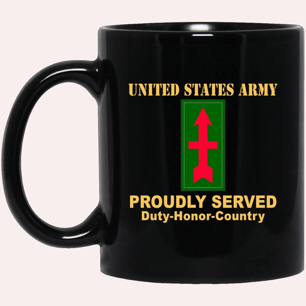 Us Army Mug, Veterans Mug, US Army 32ND INFANTRY BRIGADE COMBAT TEAM CSIB  Black Mug, Us Army Coffee Mug, Military Coffee Mugs
