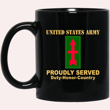Us Army Mug, Veterans Mug, US Army 32ND INFANTRY BRIGADE COMBAT TEAM CSIB  Black Mug, Us Army Coffee Mug, Military Coffee Mugs