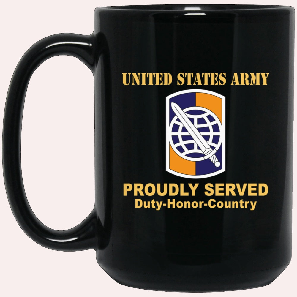 Us Army Mug, Veterans Mug, US Army 358TH CIVIL AFFAIRS BRIGADE Black Mug, Us Army Coffee Mug, Military Coffee Mugs