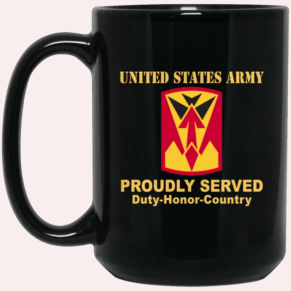 Us Army Mug, Veterans Mug, US Army 35TH AIR DEFENSE ARTILLERY BRIGADE CSIB  Black Mug, Us Army Coffee Mug, Military Coffee Mugs