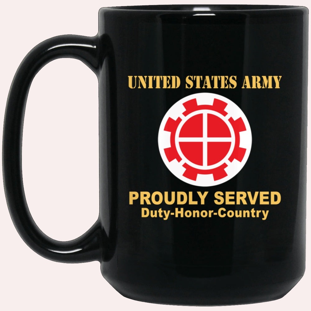 Us Army Mug, Veterans Mug, US Army 35TH ENGINEER BRIGADE  Black Mug, Us Army Coffee Mug, Military Coffee Mugs