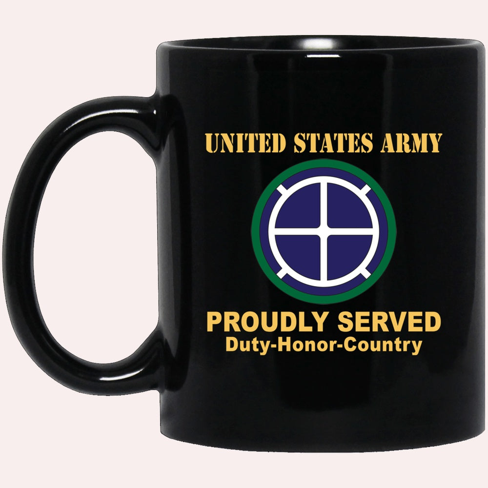 Us Army Mug, Veterans Mug, US Army 35TH INFANTRY DIVISION  Black Mug, Us Army Coffee Mug, Military Coffee Mugs