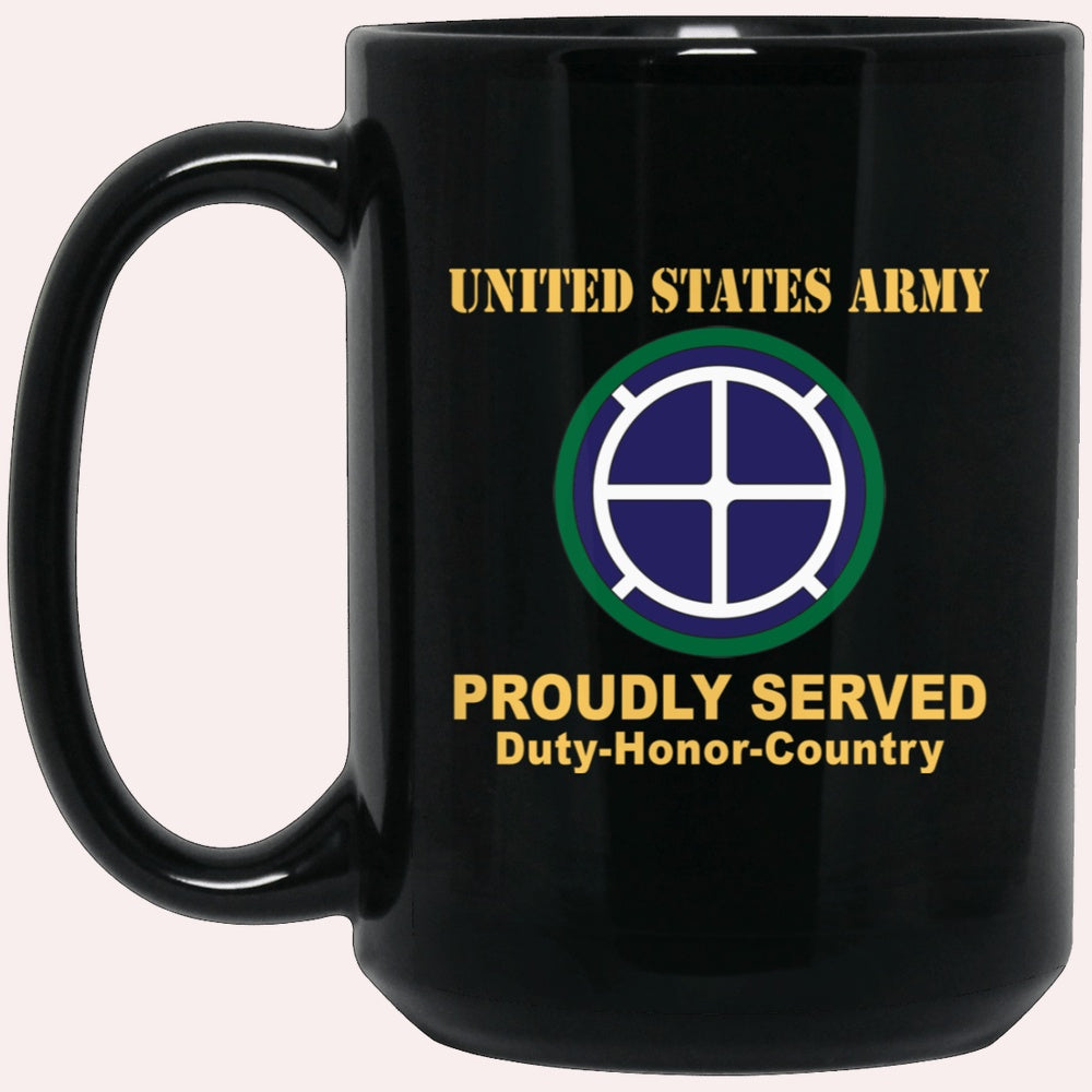 Us Army Mug, Veterans Mug, US Army 35TH INFANTRY DIVISION  Black Mug, Us Army Coffee Mug, Military Coffee Mugs